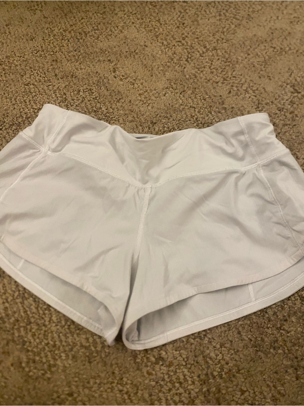 White Women's Active Shorts - Lightweight Performance Lululemon